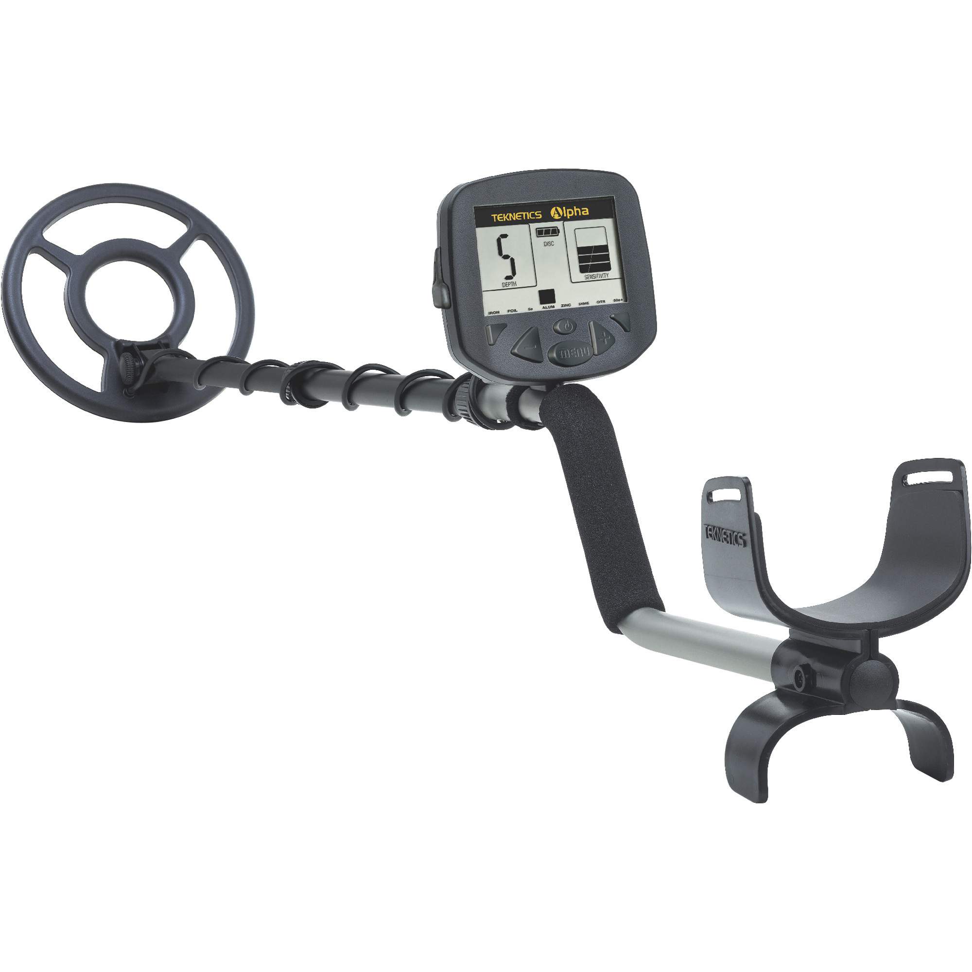 Teknetics Alpha-B Metal Detector - 8in. Search Coil, LCD Display, 3-Tone Audio ID, Includes Carrying Bag, Model# ALPHA-BGWP